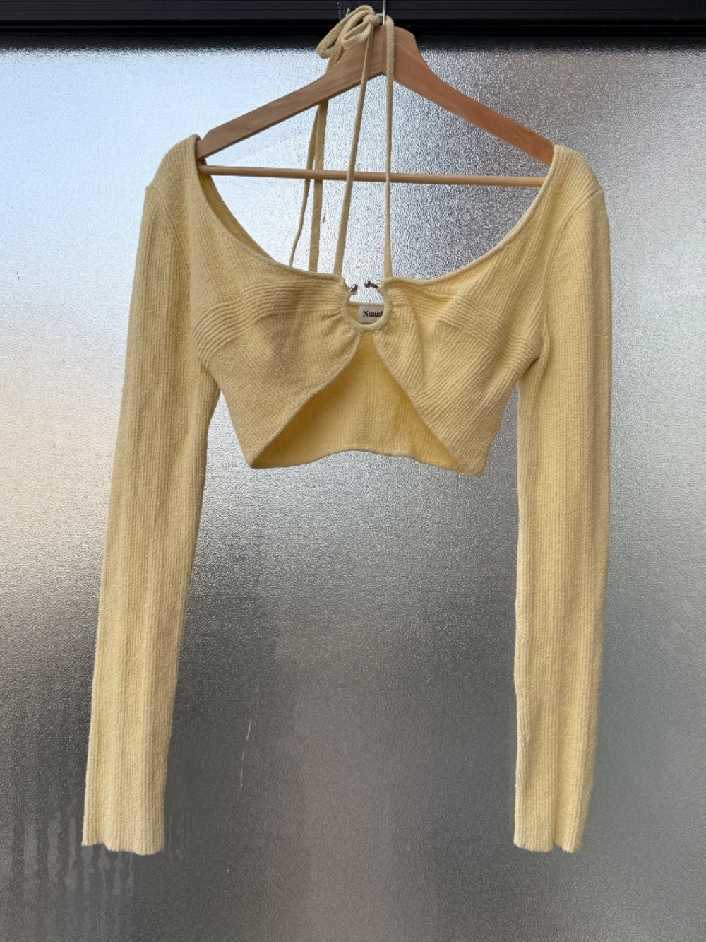 Nanushka Amra Cropped Ribbed Top